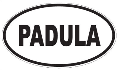 PADULA - Oval Sticker