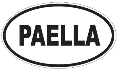 PAELLA - Oval Sticker