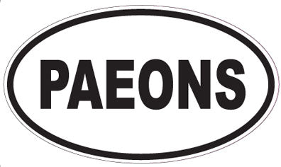 PAEONS - Oval Sticker