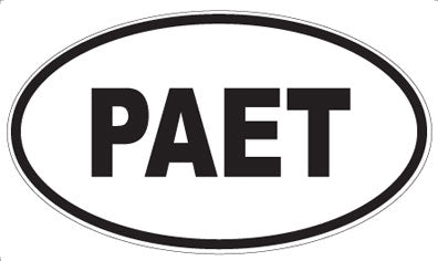 PAET - Oval Sticker