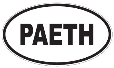 PAETH - Oval Sticker