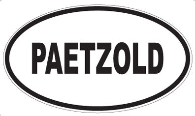 PAETZOLD - Oval Magnet