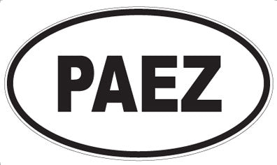 PAEZ - Oval Magnet