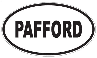 PAFFORD - Oval Sticker