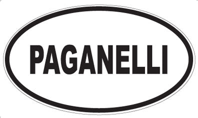 PAGANELLI - Oval Sticker