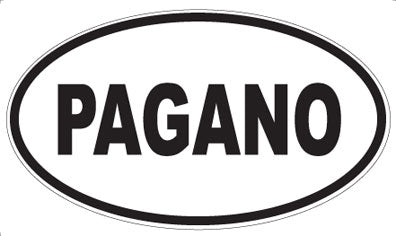 PAGANO - Oval Sticker