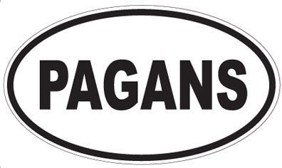 PAGANS - Oval Sticker