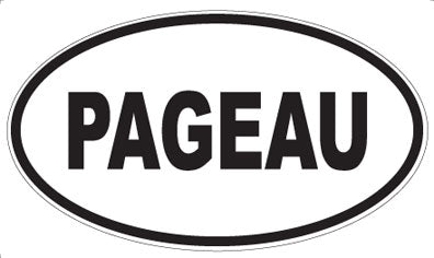 PAGEAU - Oval Magnet