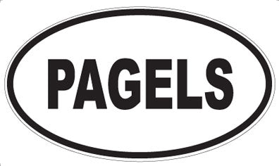 PAGELS - Oval Sticker