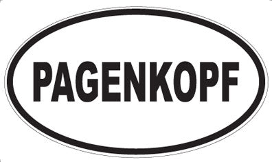 PAGENKOPF - Oval Sticker
