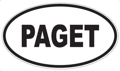 PAGET - Oval Sticker