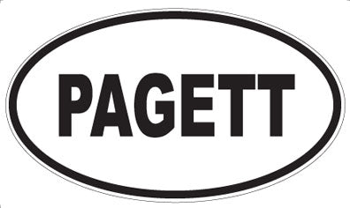PAGETT - Oval Magnet