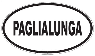 PAGLIALUNGA - Oval Sticker