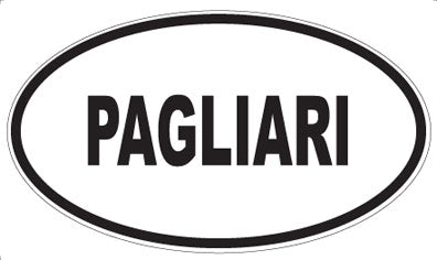 PAGLIARI - Oval Sticker