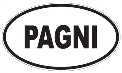 PAGNI - Oval Sticker