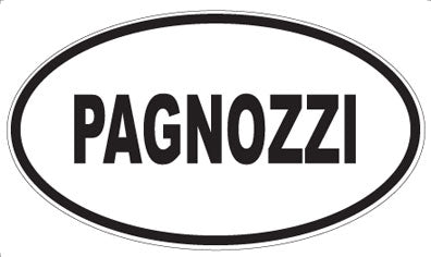 PAGNOZZI - Oval Sticker