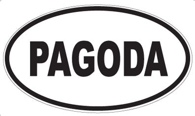 PAGODA - Oval Magnet