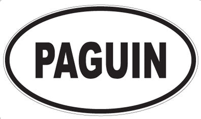 PAGUIN - Oval Magnet