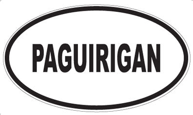 PAGUIRIGAN - Oval Sticker