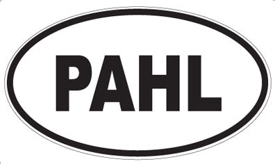 PAHL - Oval Sticker