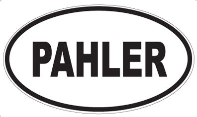 PAHLER - Oval Sticker