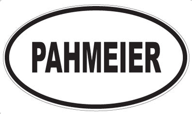 PAHMEIER - Oval Sticker