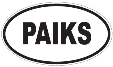 PAIKS - Oval Magnet