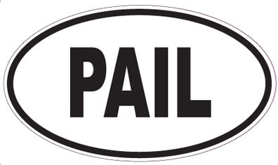 PAIL - Oval Sticker