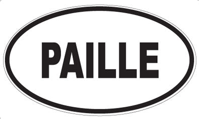 PAILLE - Oval Sticker