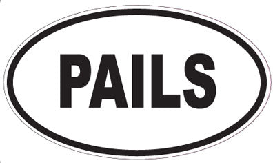 PAILS - Oval Sticker