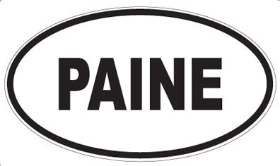 PAINE - Oval Magnet