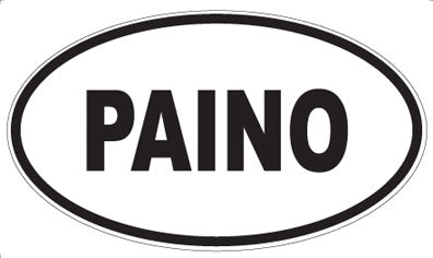 PAINO - Oval Sticker