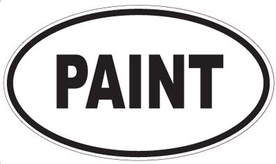 PAINT - Oval Sticker
