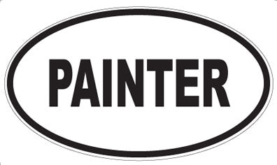 PAINTER - Oval Sticker