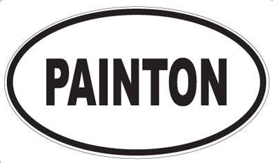 PAINTON - Oval Sticker