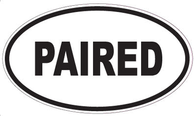 PAIRED - Oval Sticker