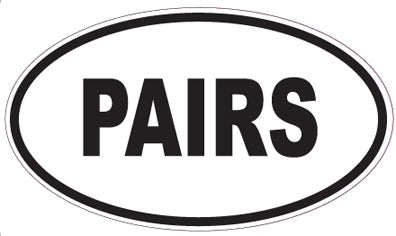PAIRS - Oval Magnet