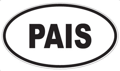 PAIS - Oval Sticker