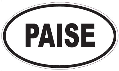 PAISE - Oval Magnet