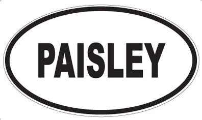 PAISLEY - Oval Magnet