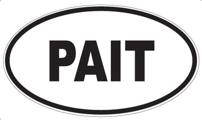 PAIT - Oval Magnet