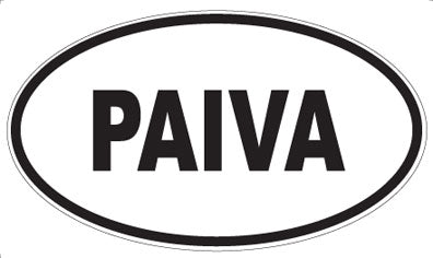 PAIVA - Oval Sticker