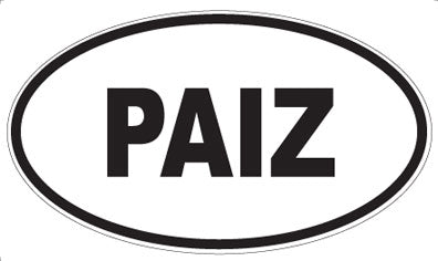 PAIZ - Oval Magnet