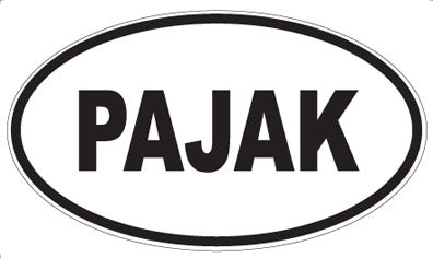 PAJAK - Oval Sticker