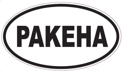 PAKEHA - Oval Sticker