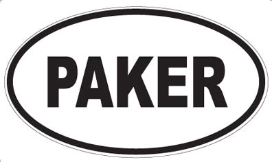 PAKER - Oval Magnet