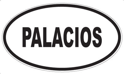 PALACIOS - Oval Magnet