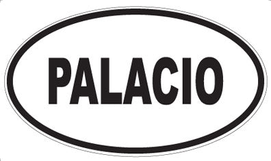 PALACIO - Oval Magnet