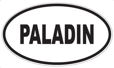 PALADIN - Oval Magnet