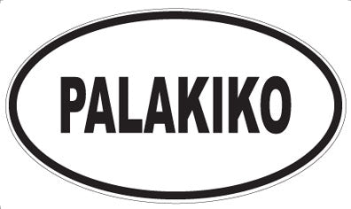 PALAKIKO - Oval Sticker